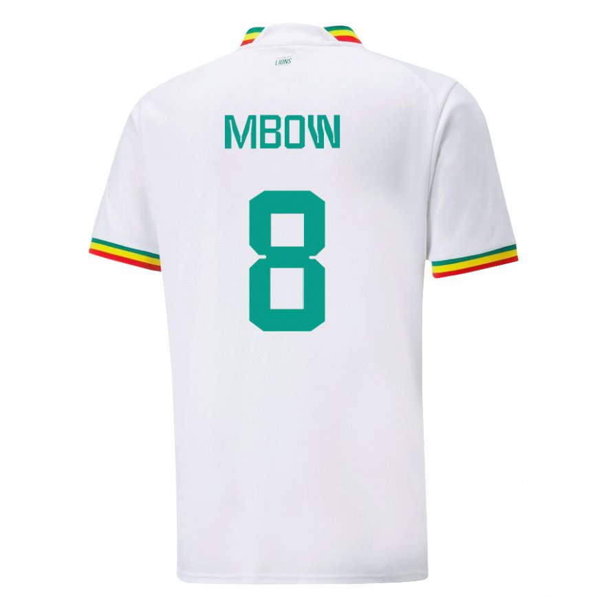 Vaikiškas Senegalo Mamadou Mbow #8 Baltas Namų Marškinėliai 22-24 T-shirt