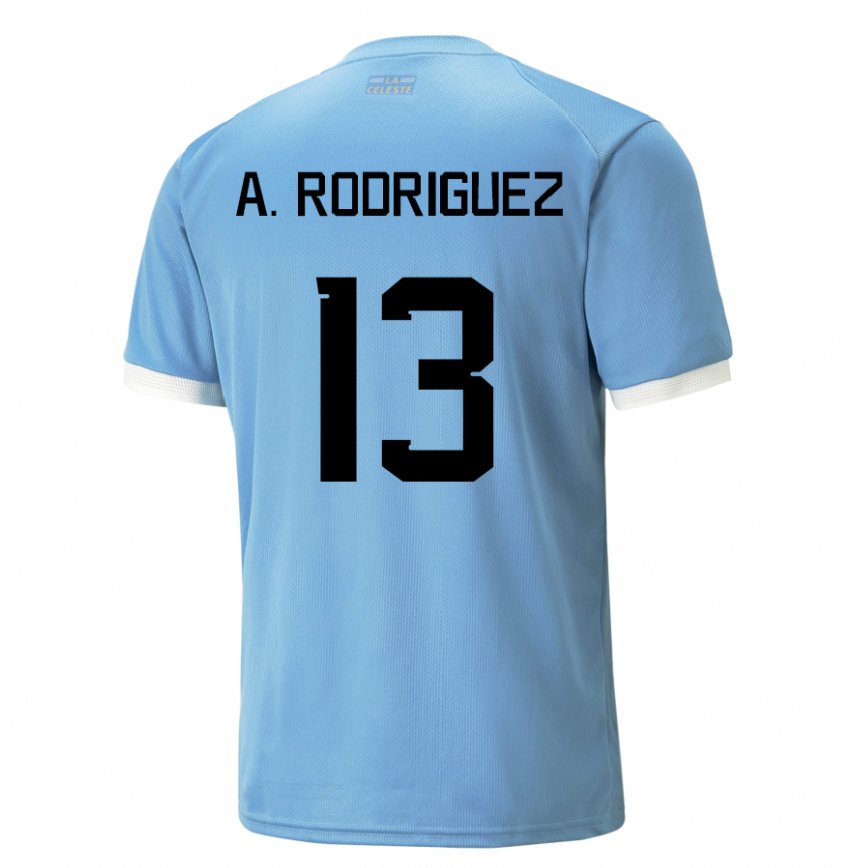 Vaikiškas Urugvajaus Agustin Rodriguez #13 Mėlyna Namų Marškinėliai 22-24 T-shirt