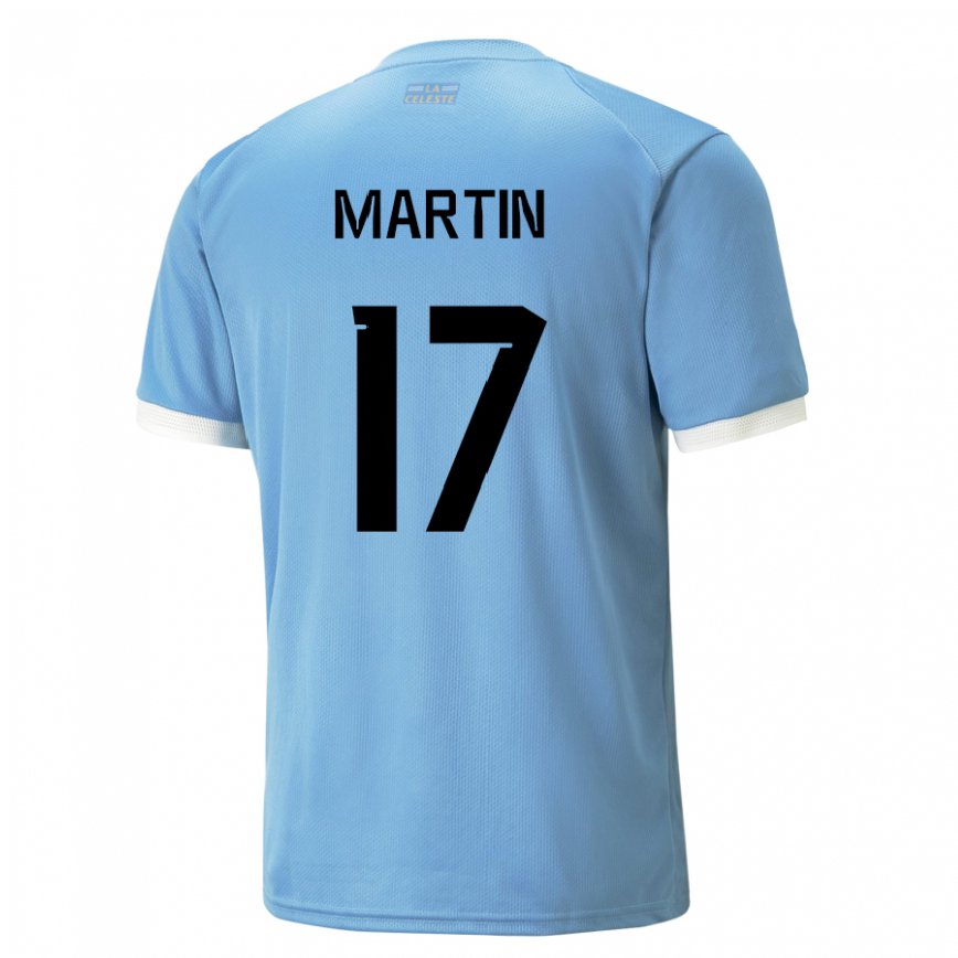 Vaikiškas Urugvajaus Juan Martin #17 Mėlyna Namų Marškinėliai 22-24 T-shirt