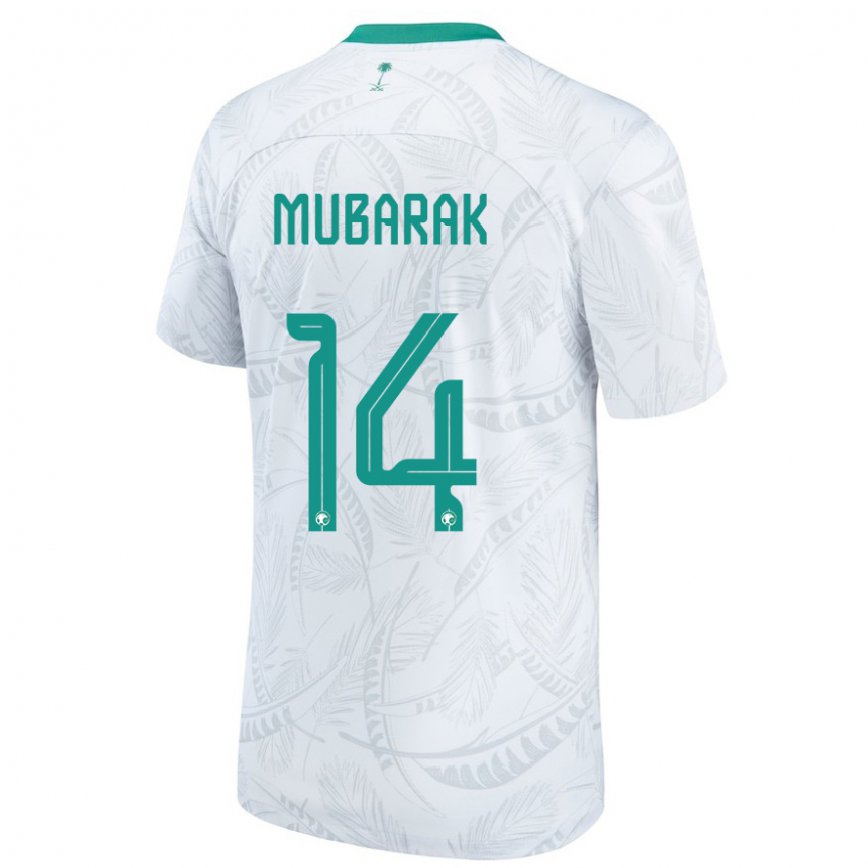 Vaikiškas Saudo Arabijos Al Bandari Mubarak #14 Baltas Namų Marškinėliai 22-24 T-shirt