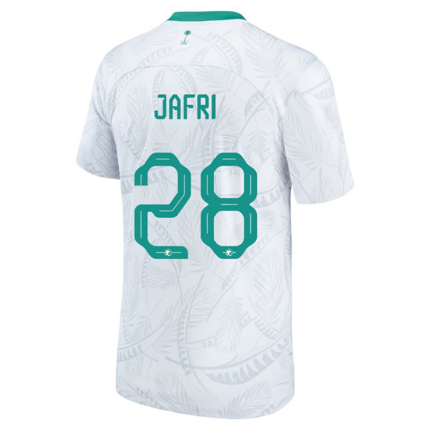 Vaikiškas Saudo Arabijos Farah Jafri #28 Baltas Namų Marškinėliai 22-24 T-shirt