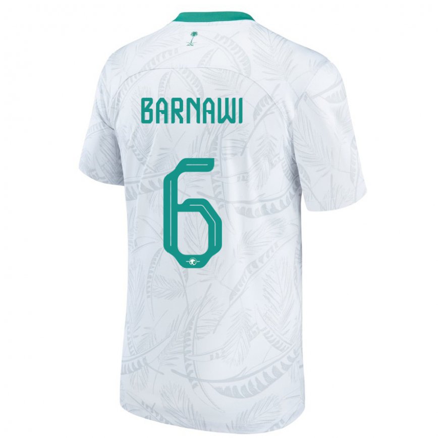 Vaikiškas Saudo Arabijos Mohammed Barnawi #6 Baltas Namų Marškinėliai 22-24 T-shirt