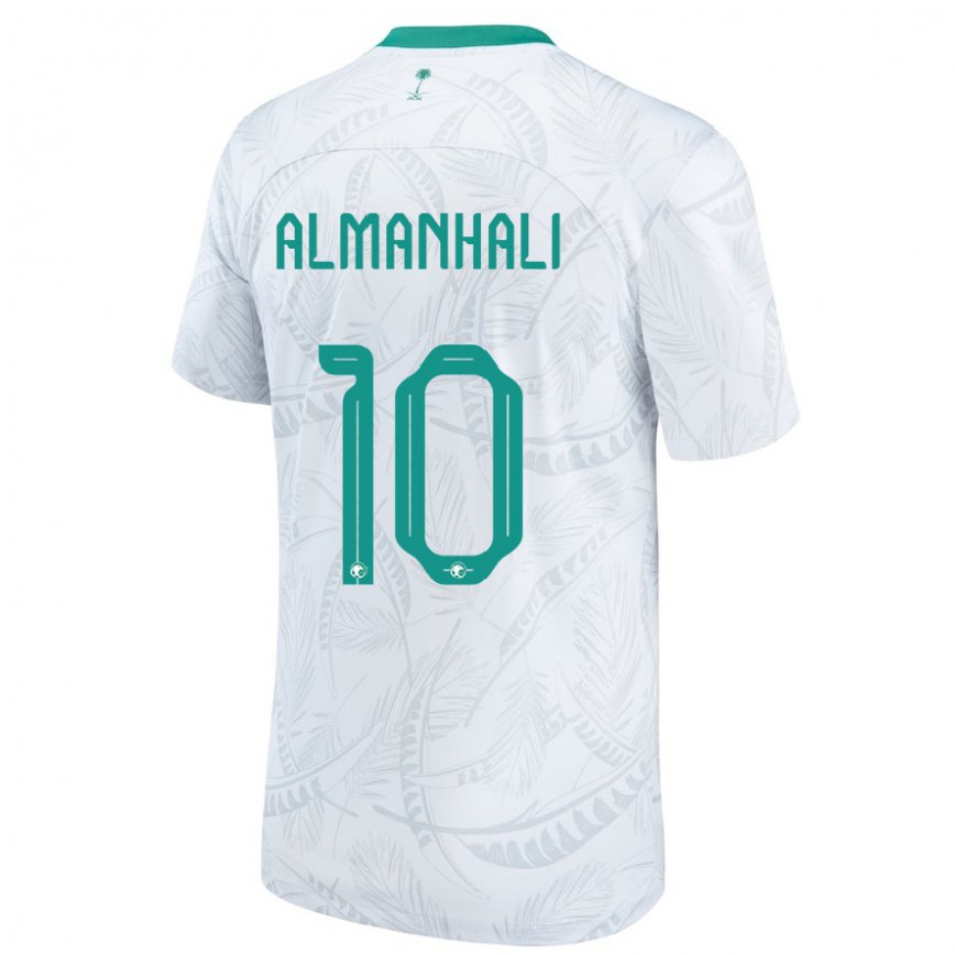 Vaikiškas Saudo Arabijos Suwailem Almanhali #10 Baltas Namų Marškinėliai 22-24 T-shirt