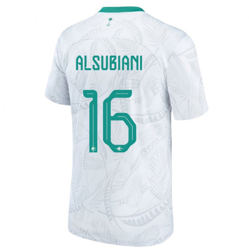 Vaikiškas Saudo Arabijos Faisal Alsubiani #16 Baltas Namų Marškinėliai 22-24 T-shirt