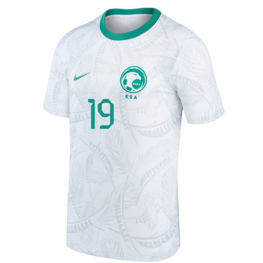 Vaikiškas Saudo Arabijos Yaseen Alzubaidi #19 Baltas Namų Marškinėliai 22-24 T-shirt