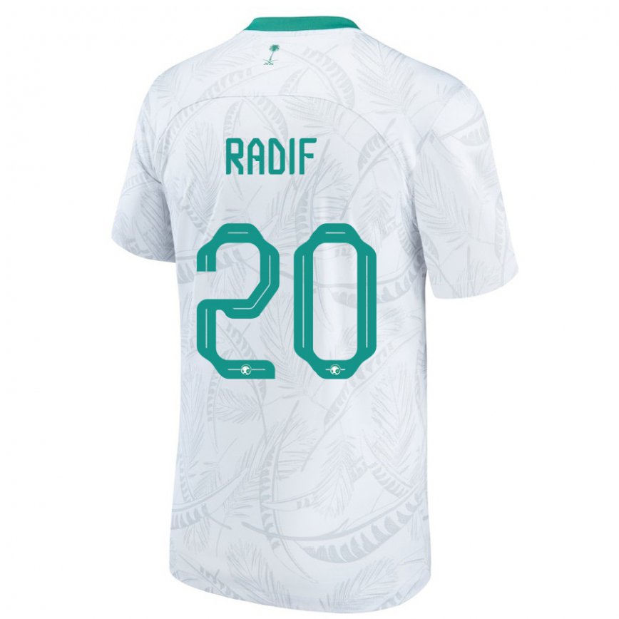 Vaikiškas Saudo Arabijos Abdullah Radif #20 Baltas Namų Marškinėliai 22-24 T-shirt