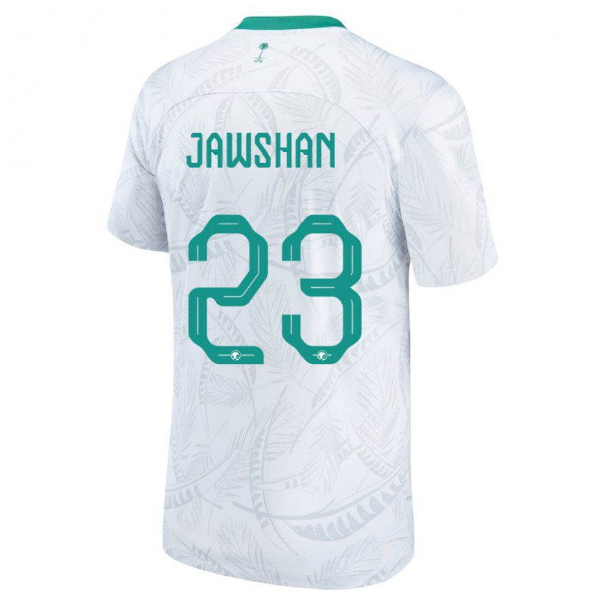 Vaikiškas Saudo Arabijos Yazeed Jawshan #23 Baltas Namų Marškinėliai 22-24 T-shirt