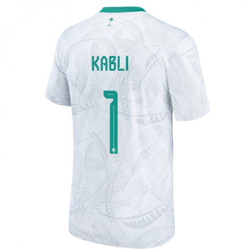 Vaikiškas Saudo Arabijos Bader Kabli #1 Baltas Namų Marškinėliai 22-24 T-shirt