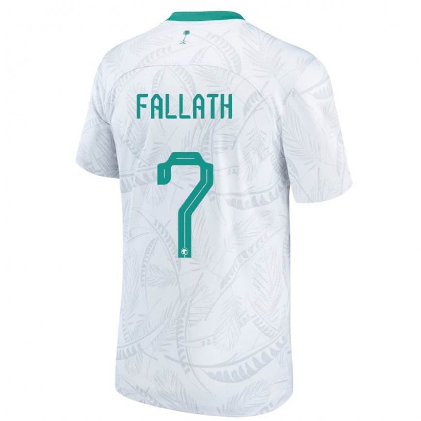 Vaikiškas Saudo Arabijos Fahad Fallath #7 Baltas Namų Marškinėliai 22-24 T-shirt