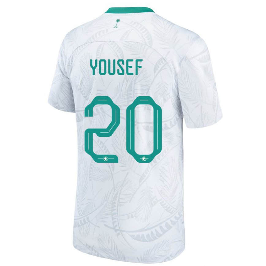 Vaikiškas Saudo Arabijos Fares Yousef #20 Baltas Namų Marškinėliai 22-24 T-shirt