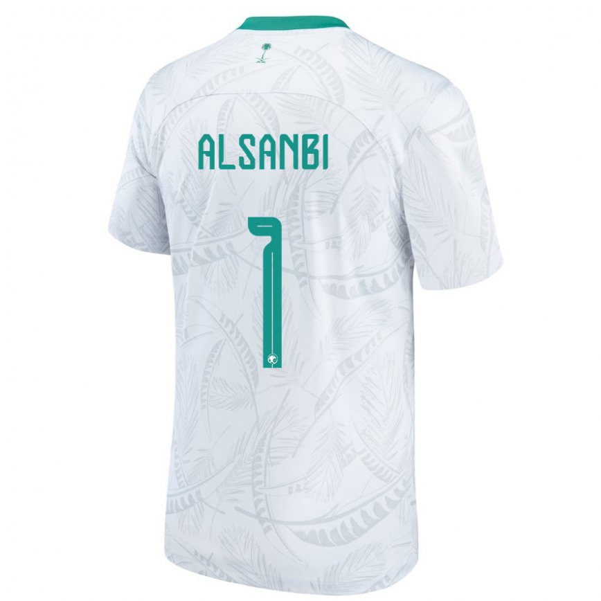 Vaikiškas Saudo Arabijos Abdulrahman Alsanbi #1 Baltas Namų Marškinėliai 22-24 T-shirt