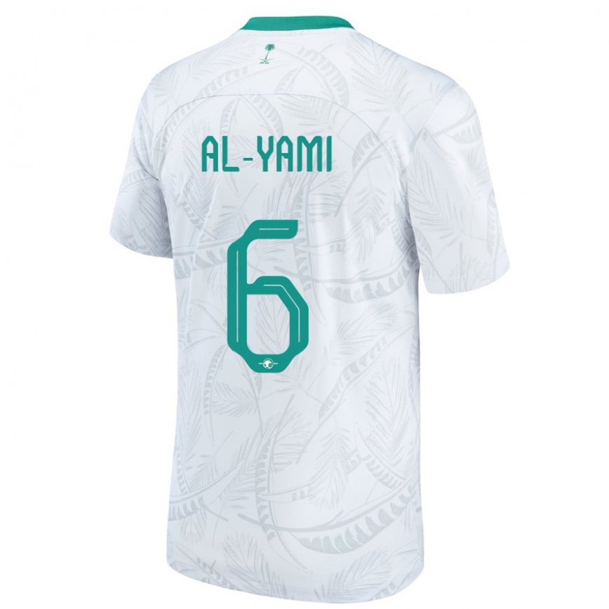 Vaikiškas Saudo Arabijos Mohammed Al Yami #6 Baltas Namų Marškinėliai 22-24 T-shirt