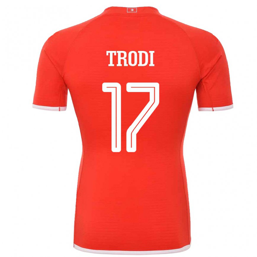 Vaikiškas Tuniso Imen Trodi #17 Raudona Namų Marškinėliai 22-24 T-shirt