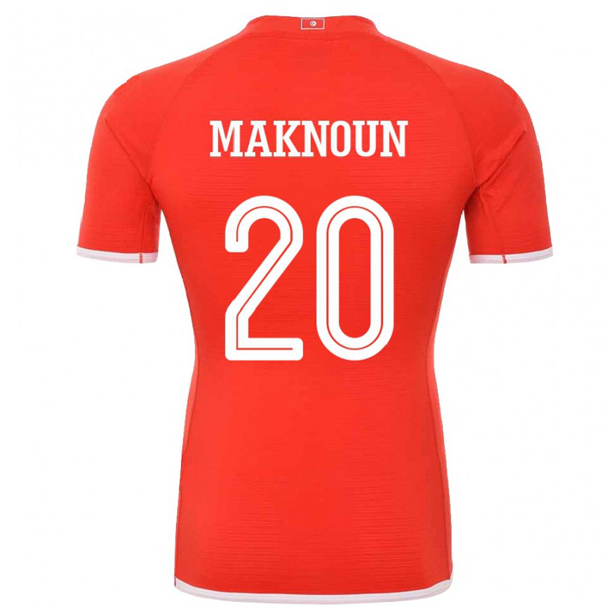 Vaikiškas Tuniso Leila Maknoun #20 Raudona Namų Marškinėliai 22-24 T-shirt