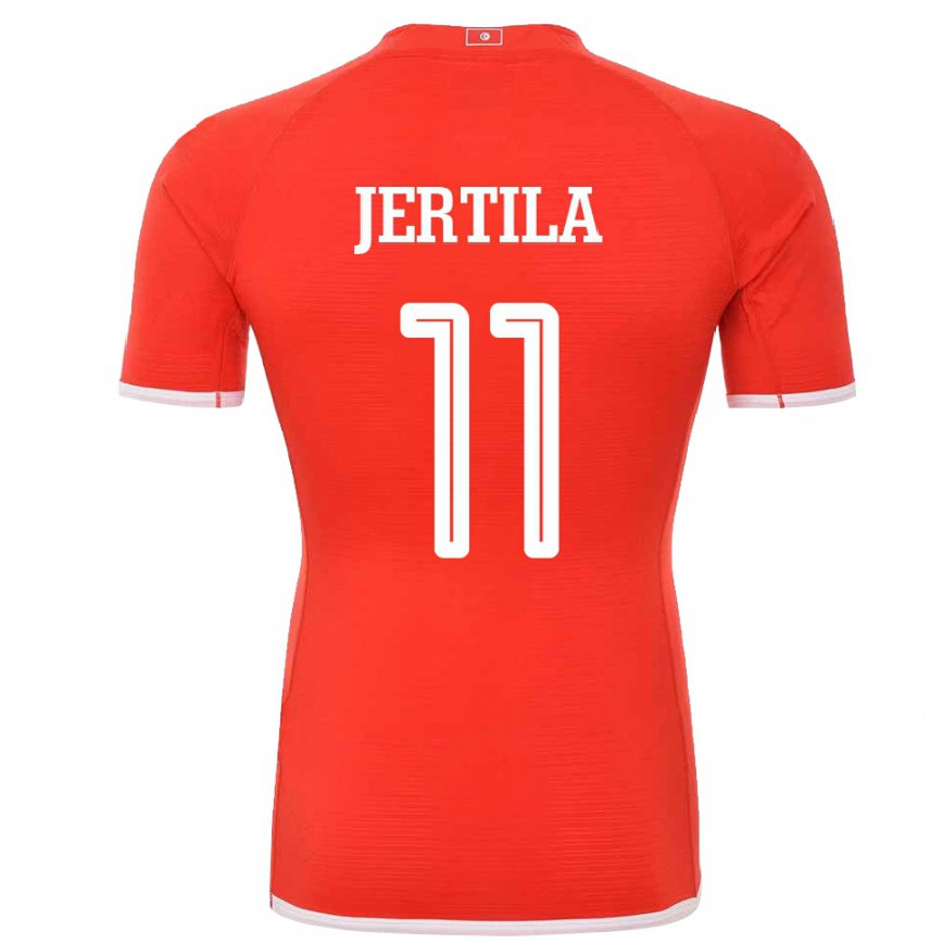 Vaikiškas Tuniso Hedi Jertila #11 Raudona Namų Marškinėliai 22-24 T-shirt