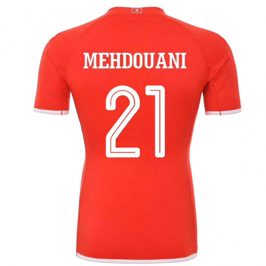 Vaikiškas Tuniso Firas Mehdouani #21 Raudona Namų Marškinėliai 22-24 T-shirt