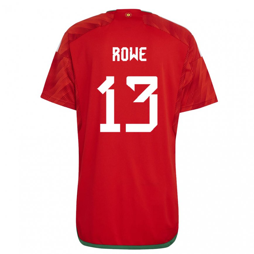 Vaikiškas Velso Rachel Rowe #13 Raudona Namų Marškinėliai 22-24 T-shirt