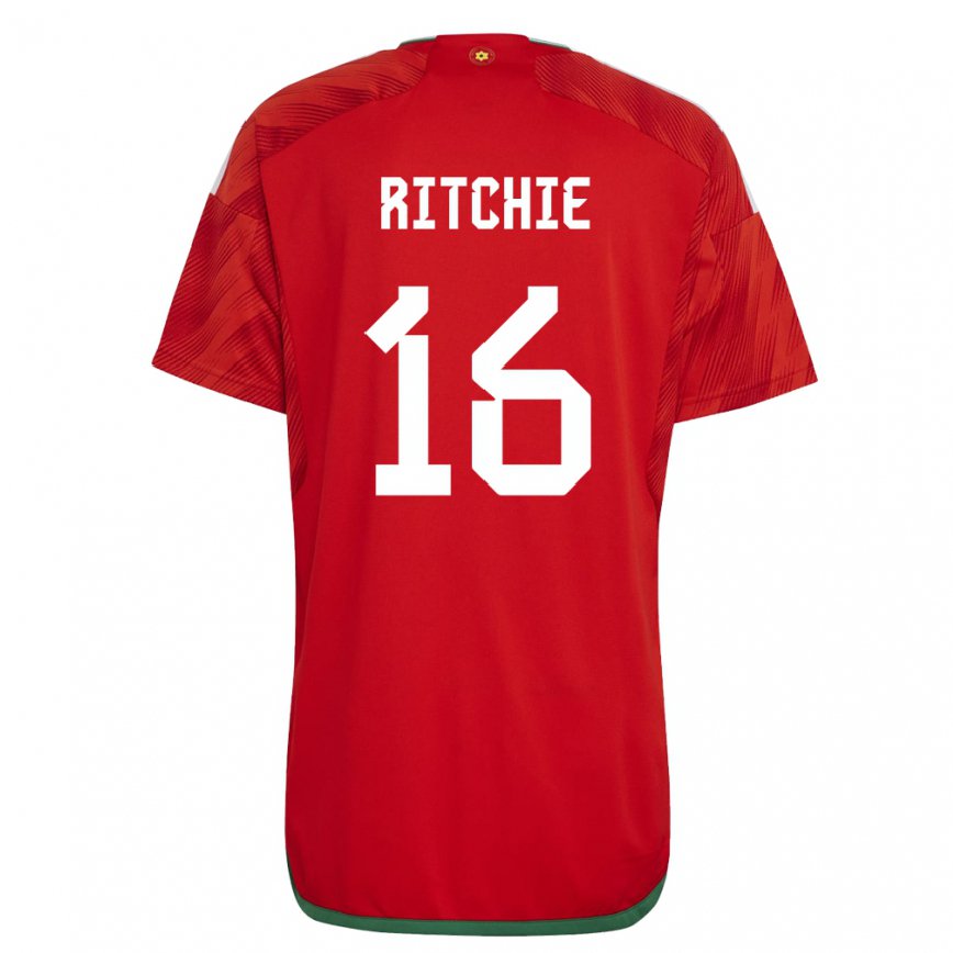 Vaikiškas Velso Amelia Ritchie #16 Raudona Namų Marškinėliai 22-24 T-shirt