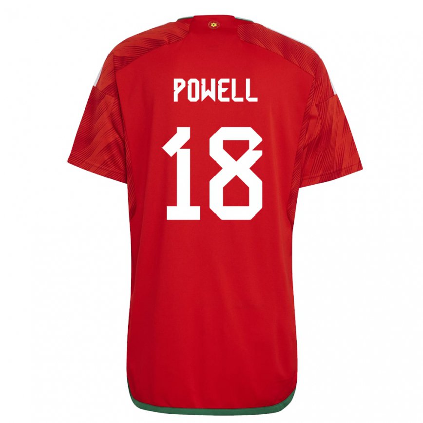 Vaikiškas Velso Ella Powell #18 Raudona Namų Marškinėliai 22-24 T-shirt