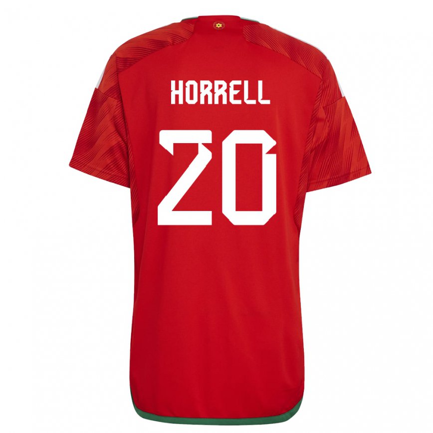 Vaikiškas Velso Grace Horrell #20 Raudona Namų Marškinėliai 22-24 T-shirt