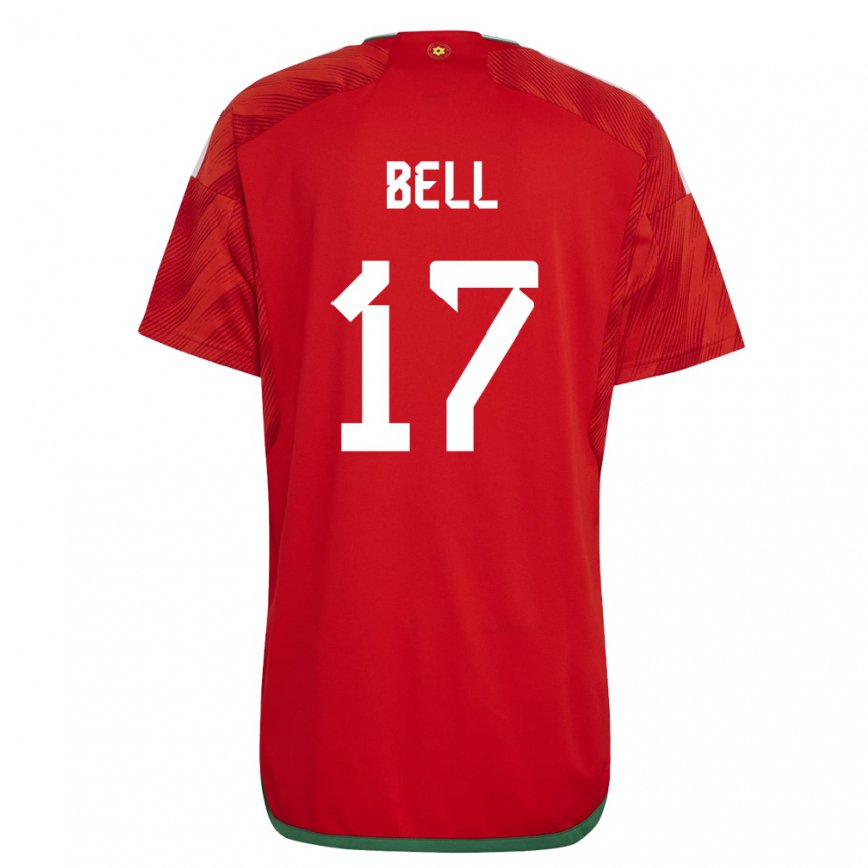 Vaikiškas Velso Zac Bell #17 Raudona Namų Marškinėliai 22-24 T-shirt