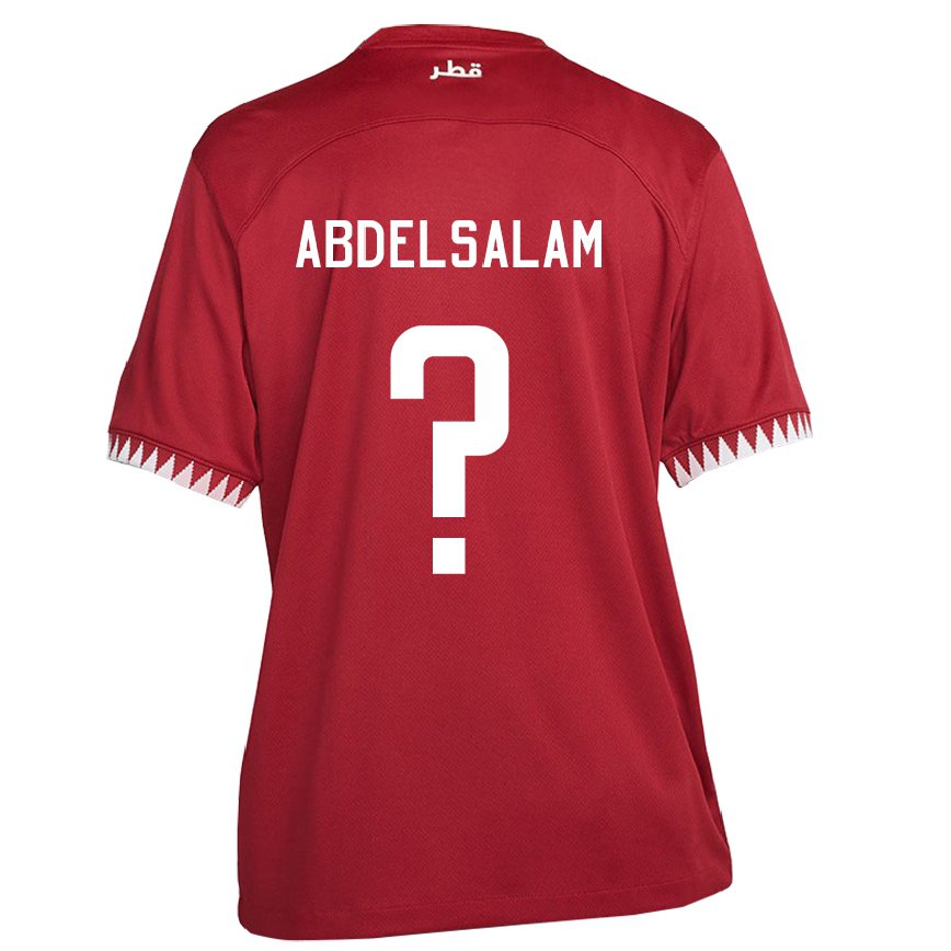 Vaikiškas Kataro Nasser Abdelsalam #0 Maroon Namų Marškinėliai 22-24 T-shirt