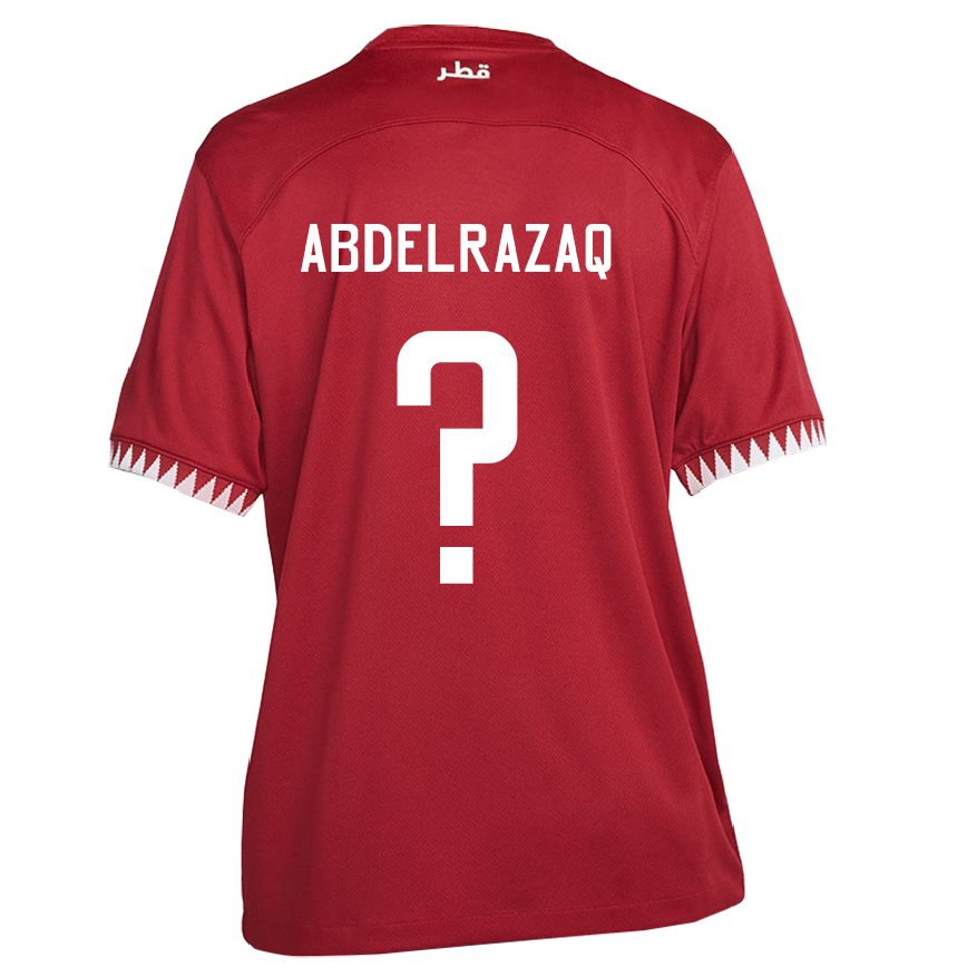 Vaikiškas Kataro Yussef Abdelrazaq #0 Maroon Namų Marškinėliai 22-24 T-shirt