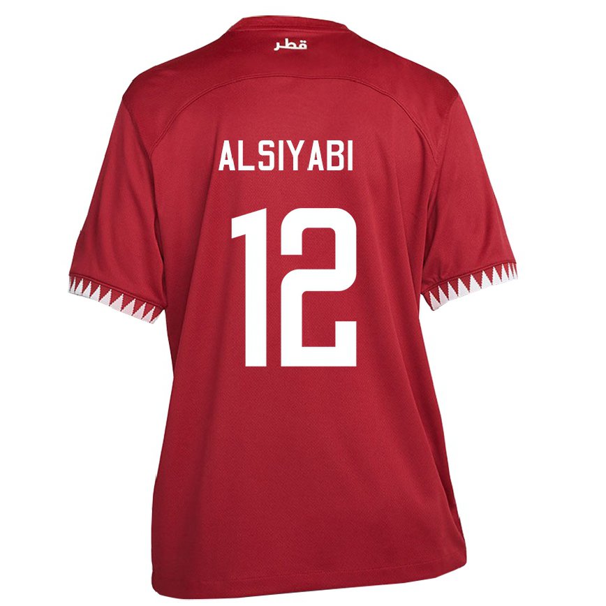 Vaikiškas Kataro Shaima Alsiyabi #12 Maroon Namų Marškinėliai 22-24 T-shirt