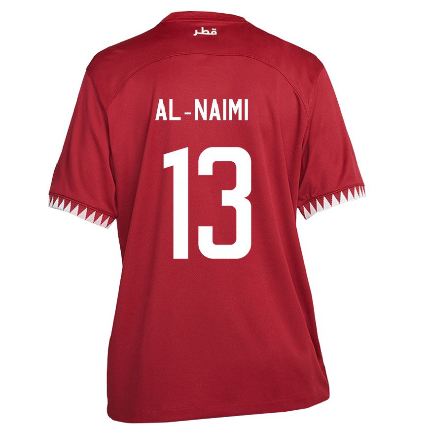 Vaikiškas Kataro Zahra Al Naimi #13 Maroon Namų Marškinėliai 22-24 T-shirt