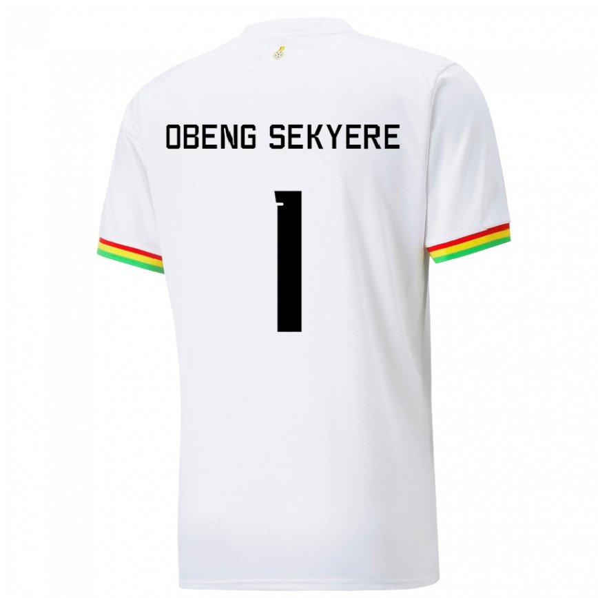 Vaikiškas Ganos Gregory Obeng Sekyere #1 Baltas Namų Marškinėliai 22-24 T-shirt