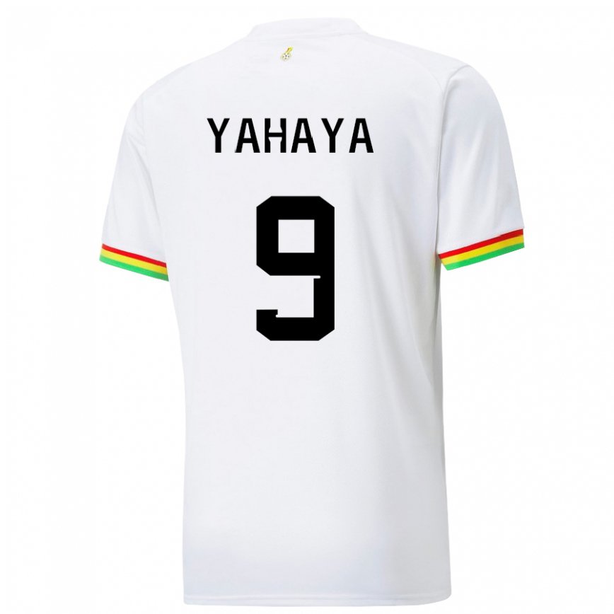 Vaikiškas Ganos Mohammed Yahaya #9 Baltas Namų Marškinėliai 22-24 T-shirt