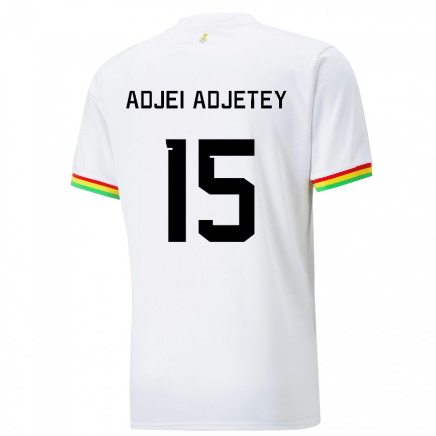 Vaikiškas Ganos Jonas Adjei Adjetey #15 Baltas Namų Marškinėliai 22-24 T-shirt