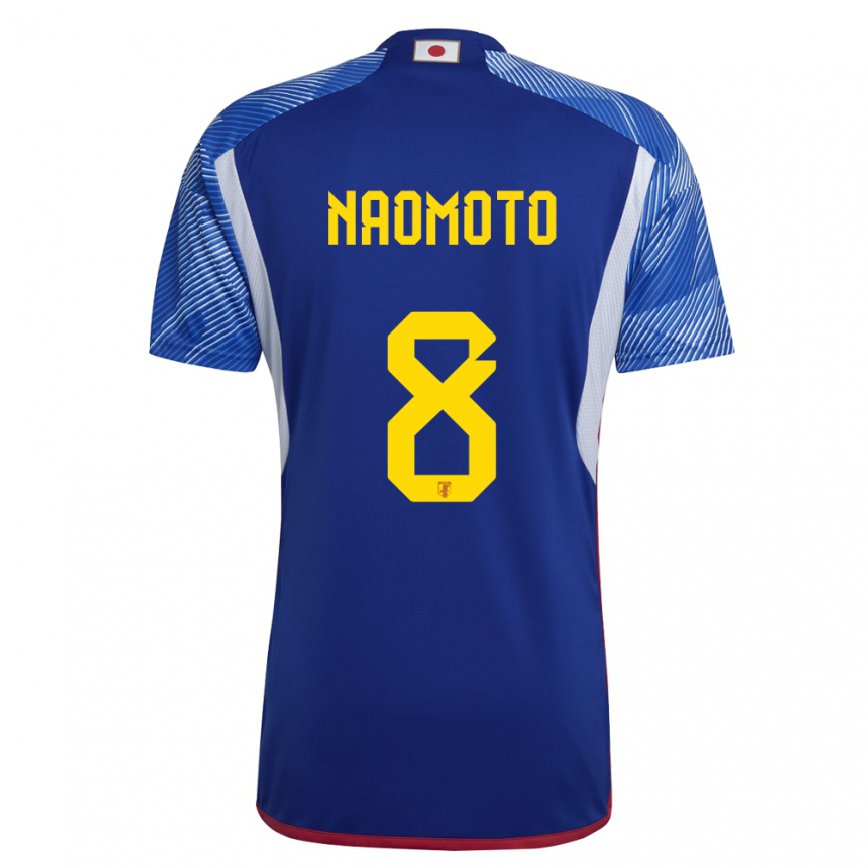 Vaikiškas Japonijos Hikaru Naomoto #8 Karališkai Mėlyna Namų Marškinėliai 22-24 T-shirt