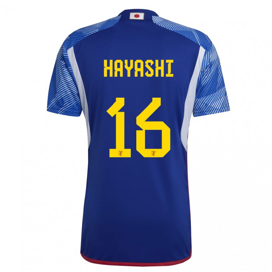 Vaikiškas Japonijos Honoka Hayashi #16 Karališkai Mėlyna Namų Marškinėliai 22-24 T-shirt