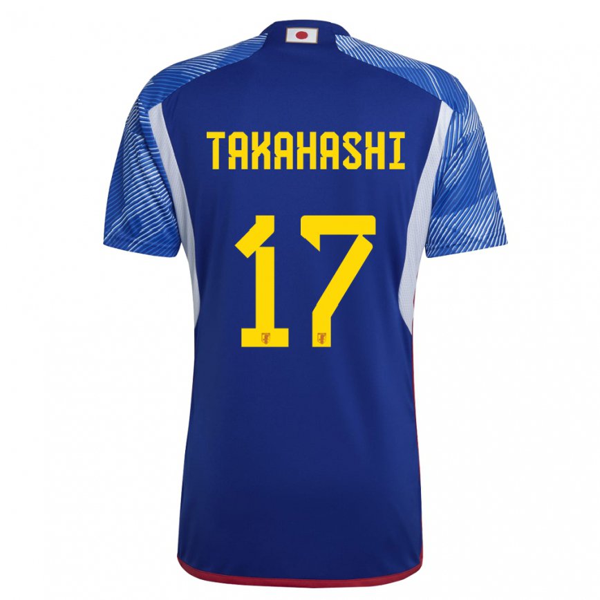 Vaikiškas Japonijos Hana Takahashi #17 Karališkai Mėlyna Namų Marškinėliai 22-24 T-shirt