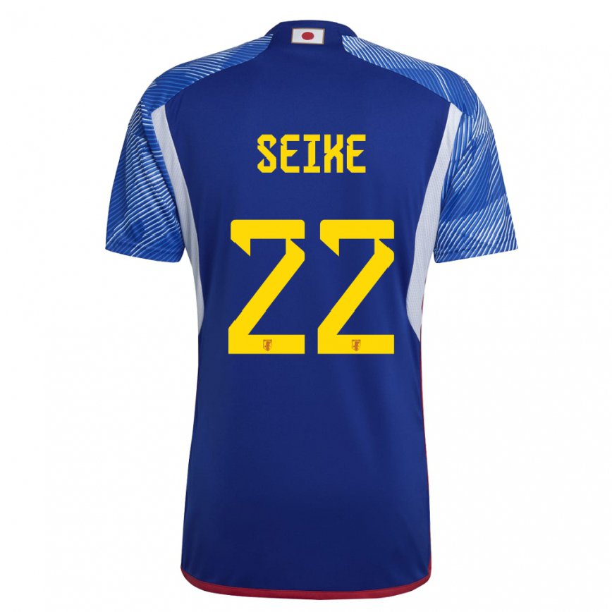 Vaikiškas Japonijos Kiko Seike #22 Karališkai Mėlyna Namų Marškinėliai 22-24 T-shirt