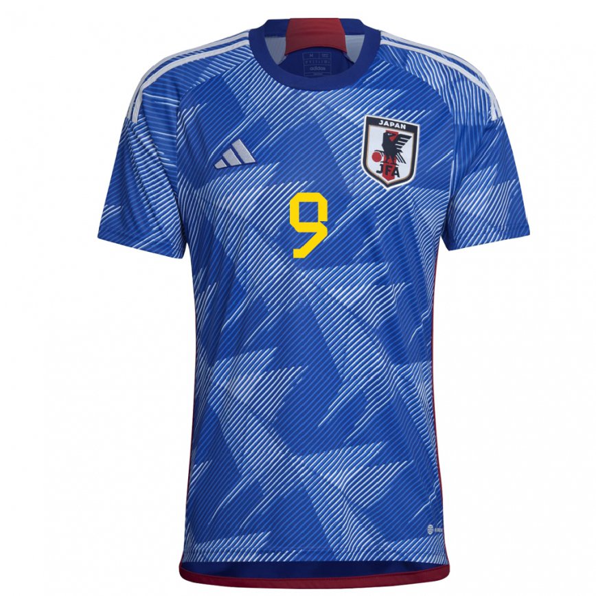 Vaikiškas Japonijos Kanta Chiba #9 Karališkai Mėlyna Namų Marškinėliai 22-24 T-shirt