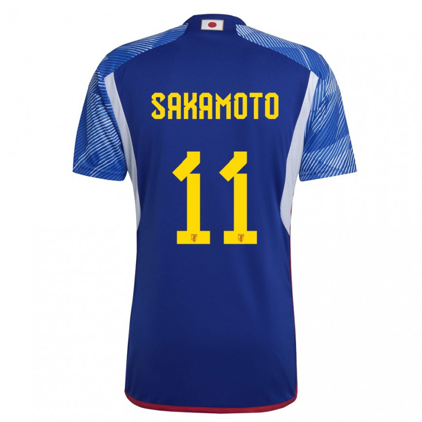 Vaikiškas Japonijos Isa Sakamoto #11 Karališkai Mėlyna Namų Marškinėliai 22-24 T-shirt