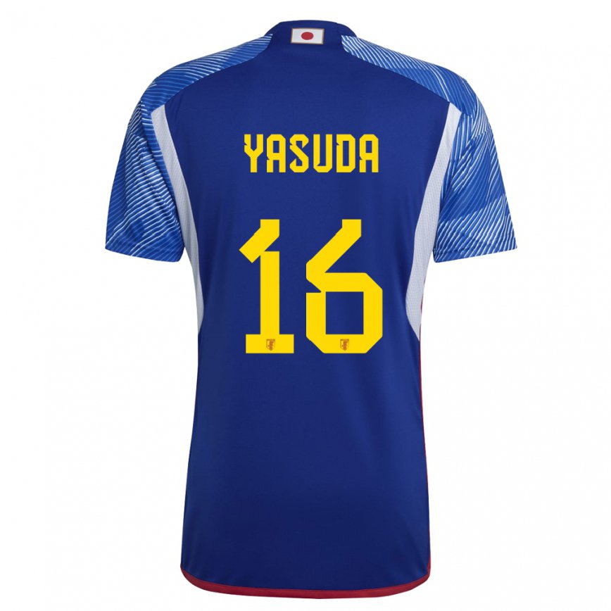 Vaikiškas Japonijos Kenshin Yasuda #16 Karališkai Mėlyna Namų Marškinėliai 22-24 T-shirt