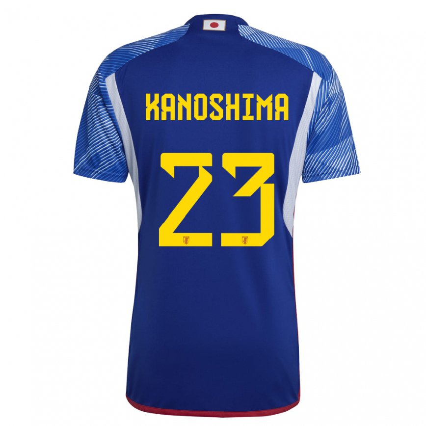 Vaikiškas Japonijos Yu Kanoshima #23 Karališkai Mėlyna Namų Marškinėliai 22-24 T-shirt