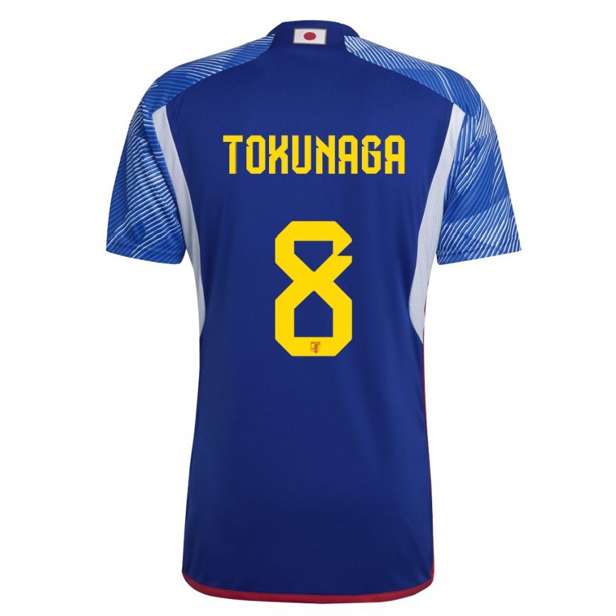 Vaikiškas Japonijos Ryo Tokunaga #8 Karališkai Mėlyna Namų Marškinėliai 22-24 T-shirt