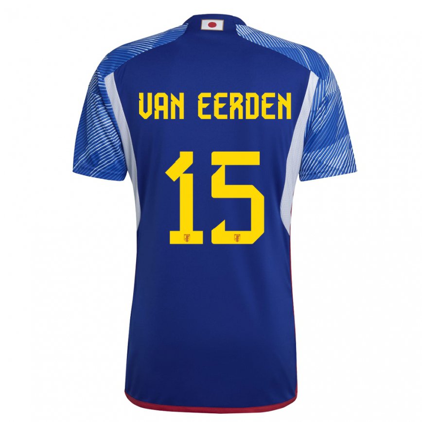 Vaikiškas Japonijos Shawn Van Eerden #15 Karališkai Mėlyna Namų Marškinėliai 22-24 T-shirt