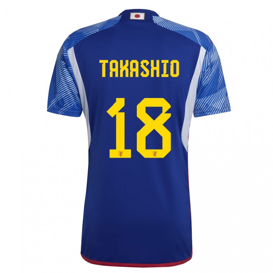 Vaikiškas Japonijos Hayase Takashio #18 Karališkai Mėlyna Namų Marškinėliai 22-24 T-shirt