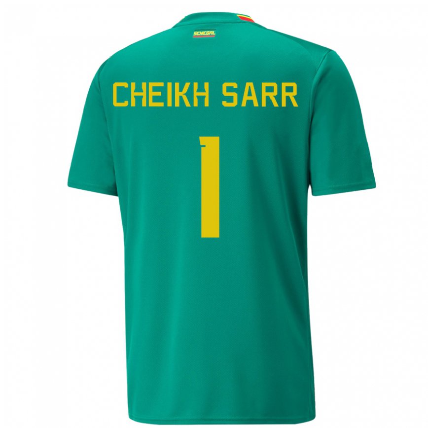 Vaikiškas Senegalo Cheikh Sarr #1 Žalias Išvykos Marškinėliai 22-24 T-shirt