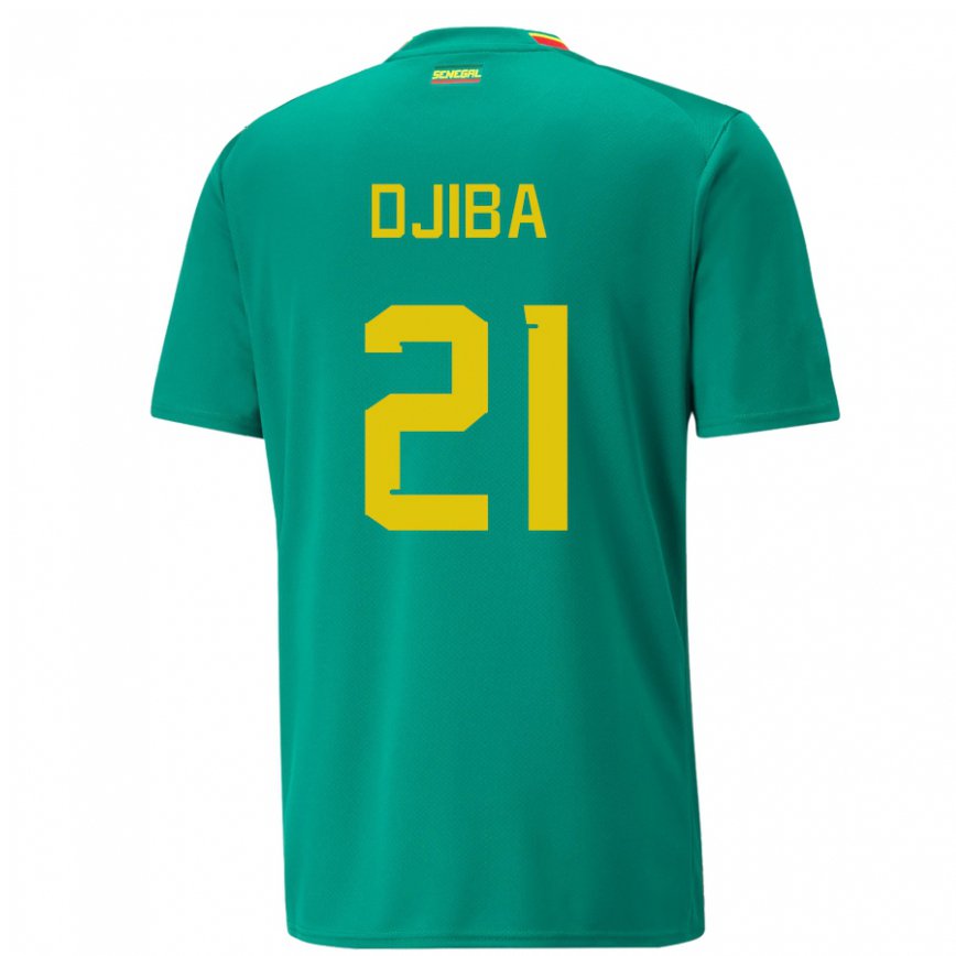 Vaikiškas Senegalo Francois Djiba #21 Žalias Išvykos Marškinėliai 22-24 T-shirt