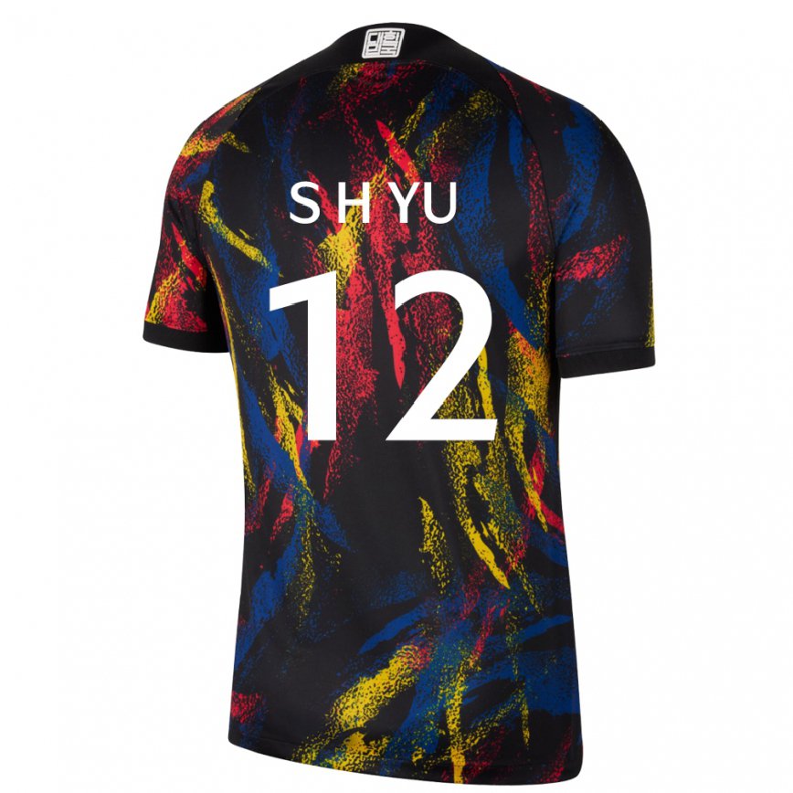 Vaikiškas Pietų Korėjos Yu Seung Hyun #12 Daugiaspalvis Išvykos Marškinėliai 22-24 T-shirt