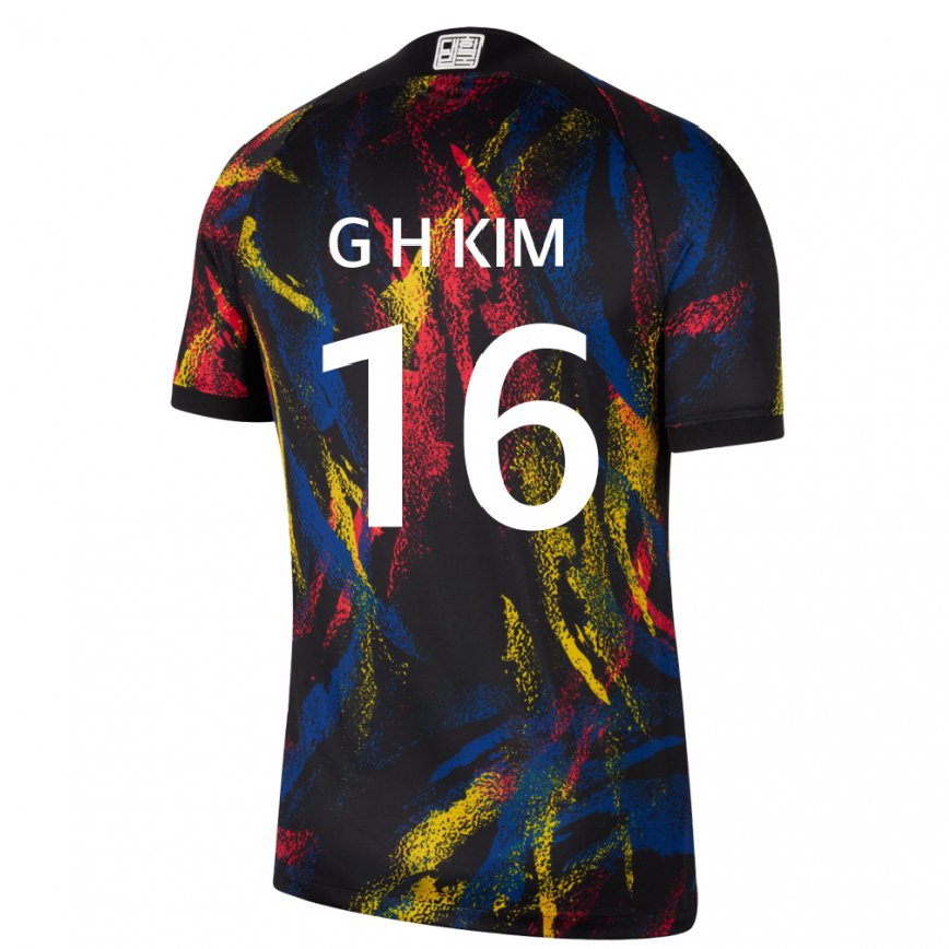 Vaikiškas Pietų Korėjos Kim Gyeong Hwan #16 Daugiaspalvis Išvykos Marškinėliai 22-24 T-shirt