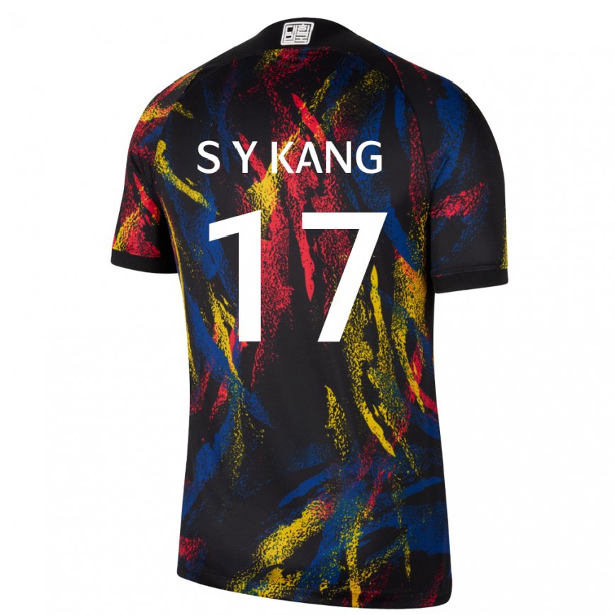 Vaikiškas Pietų Korėjos Kang Sang Yun #17 Daugiaspalvis Išvykos Marškinėliai 22-24 T-shirt