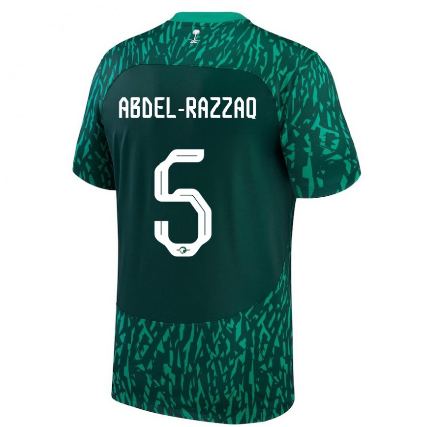 Vaikiškas Saudo Arabijos Lana Abdel Razzaq #5 Dark Žalias Išvykos Marškinėliai 22-24 T-shirt