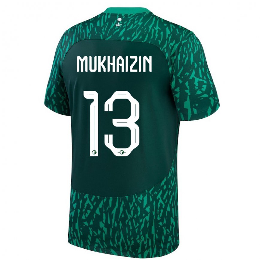 Vaikiškas Saudo Arabijos Raghad Mukhaizin #13 Dark Žalias Išvykos Marškinėliai 22-24 T-shirt